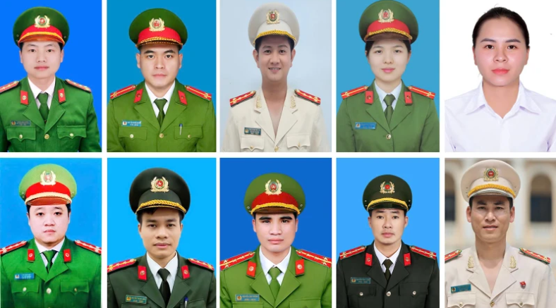 Những Gương mặt trẻ Công an tiêu biểu năm 2024.