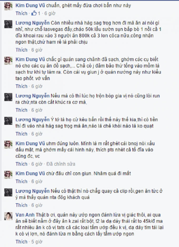 Một số người lại cho rằng đây là chiêu trò "bẩn" của các quán hàng khác cạnh tranh.   Nguồn: Facebook.