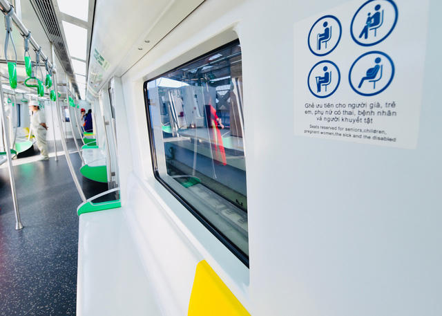 Trên tàu chia các vị trí ghế ngồi phù hợp với mỗi đối tượng hành khách