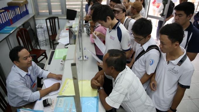Thí sinh có thể nộp hồ sơ qua đường bưu điện. Ảnh minh họa.