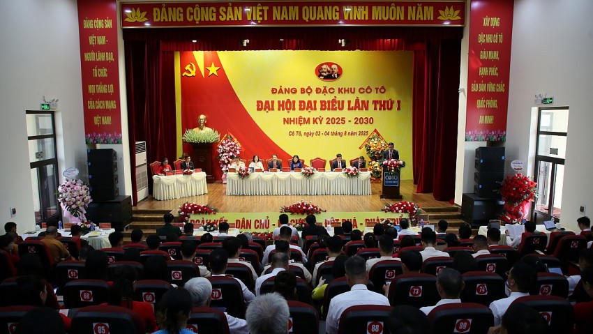Toàn cảnh Đại hội Đảng bộ Đặc khu Cô Tô.