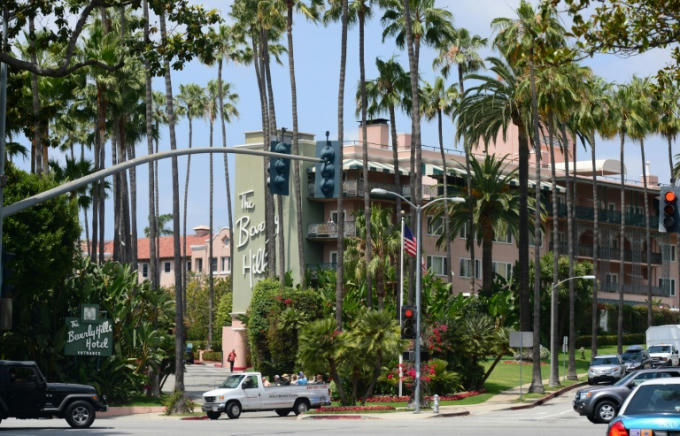 Khách sạn Beverly Hills là khách sạn khác thuộc sở hữu của chính phủ Brunei. (Ảnh: AFP)