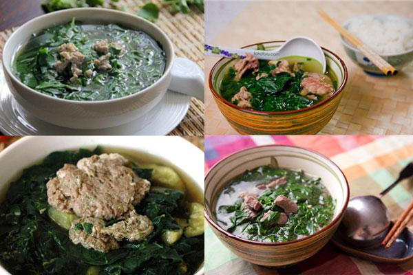 Canh rau ngọt thịt băm là món ăn cực mát mẻ được chuộng ngày hè