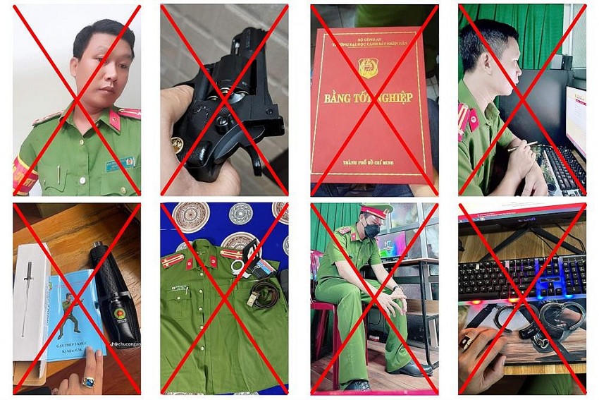 Hình ảnh đối tượng Nguyễn Văn Tuấn đăng tải trên tài khoản mạng xã hội cá nhân.