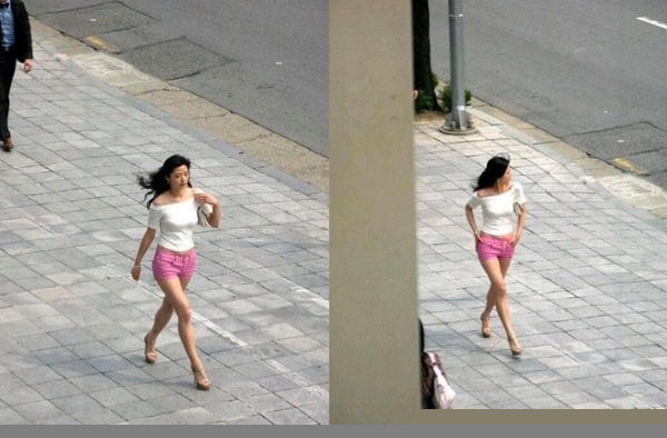 my nhan dong quang cao giua duong gay bao mang xa hoi la ai? hinh anh 2