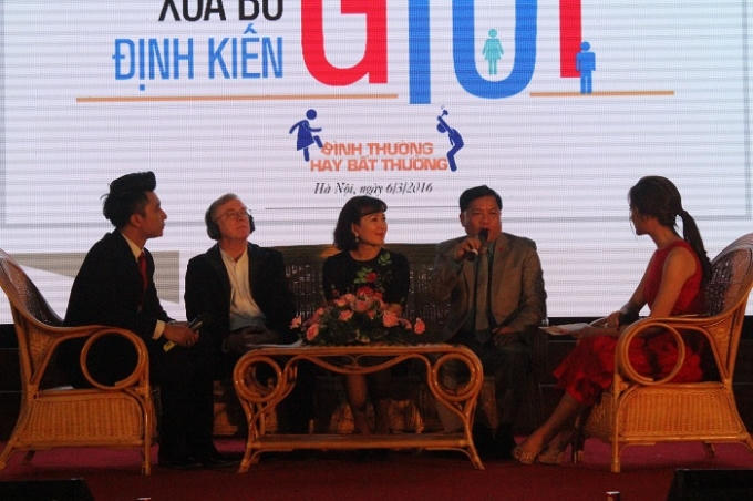 Khách mời của chương trình cho rằng đang có sự phân biệt giữa nam và nữ. Ảnh: Nguyễn Thơm