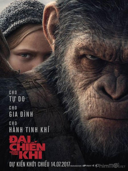 Bộ phim War For The Planet Of The Apes ra mắt vào 14/7