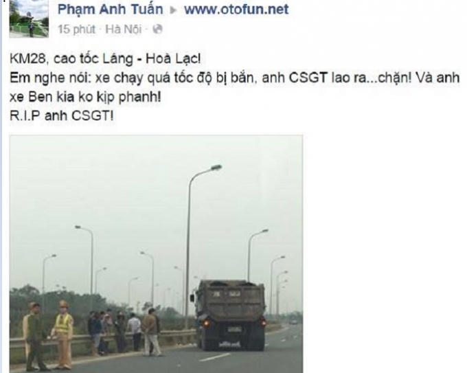 Hiện trường vụ việc. Ảnh: Phạm Anh Tuấn/www.otofun.net.
