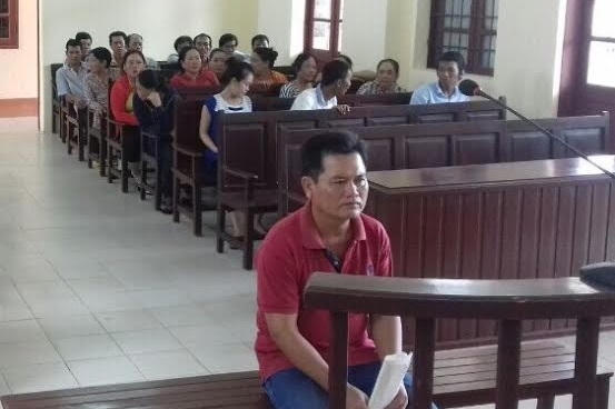 Bị cáo Chính tại phiên tòa (Ảnh CTV )