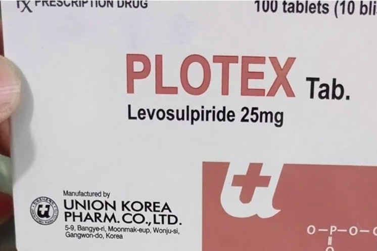 Viên nén Plotex (Levosulpiride 25 mg). Ảnh: Sở Y tế Hà Nội