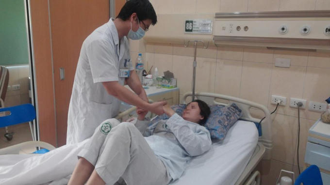 Bệnh nhân đang dần hồi phục. Ảnh: BSCC