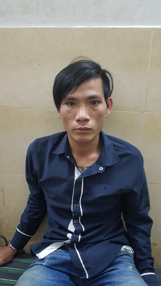 Huỳnh Hoàng Hải bị trinh sát hình sự công an quận 1 bắt giữ.