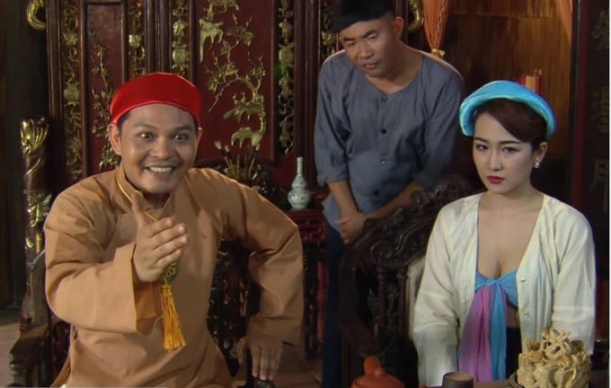 Hài Tết “Trở Lại” với dàn NSND như Trung Hiếu, Hồng Vân,... (Ảnh cắt từ clip).