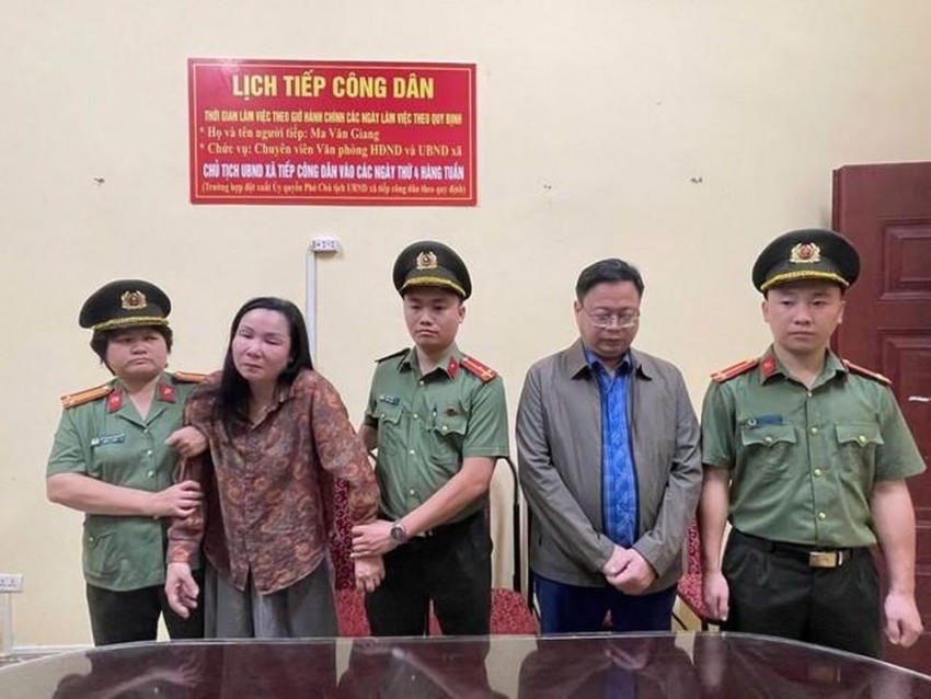Hai bị can Mùi và Tân. (Ảnh: Công an Tuyên Quang).