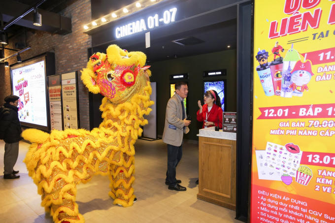 Rạp chiếu phim CGV đẳng cấp tại tầng 5 TTTM Sun Plaza Ancora.