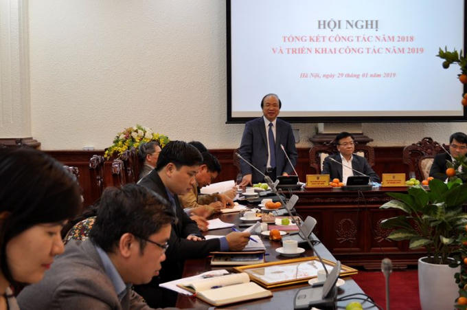 Thứ trưởng Phan Chí Hiếu phát biểu tại Hội nghị.