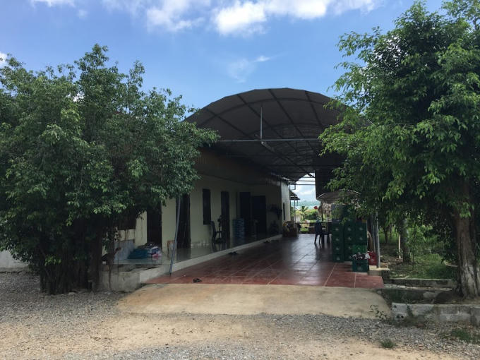 Khu nhà cấp 4 kiên cố được cho là Nhà điều hành của gia đình ông Quyền.