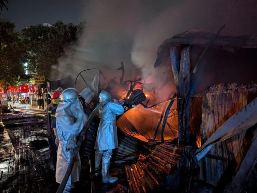 Hiện trường vụ cháy.