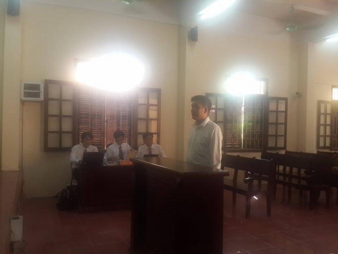 Bị cáo Vũ Ngọc Thuyển.