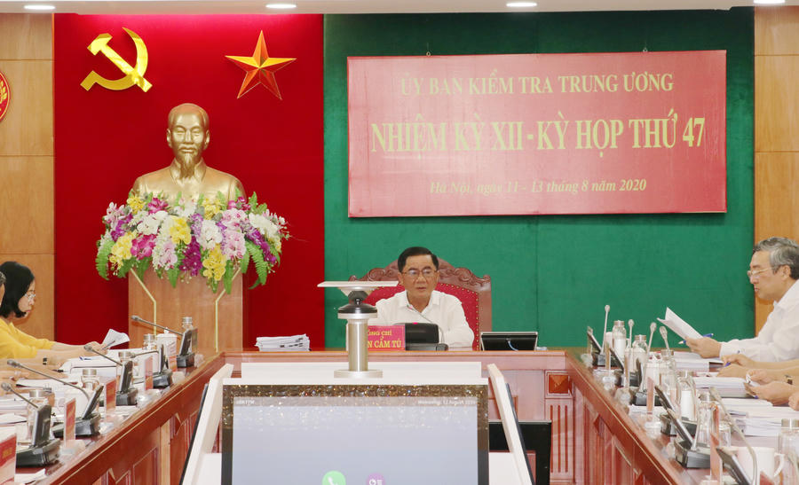 Kỳ họp 47 của Uỷ ban Kiểm tra Trung ương. Ảnh: HG