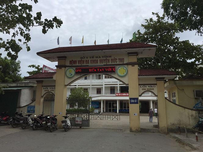 BVĐK Huyện Đức Thọ nơi xảy ra sự việc.