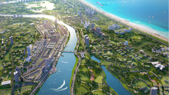 Hình ảnh phối cảnh dự án Khu biệt thự Rosa Luxury Villas trong quần thể KĐT Sinh thái Nghỉ dưỡng Rosa Riverside Complex