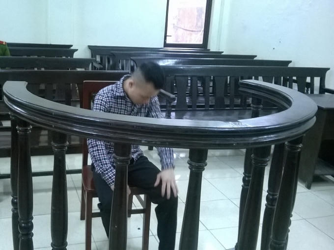 Nguyễn Xuân Viết tại phiên tòa phúc thẩm sáng nay 2/12