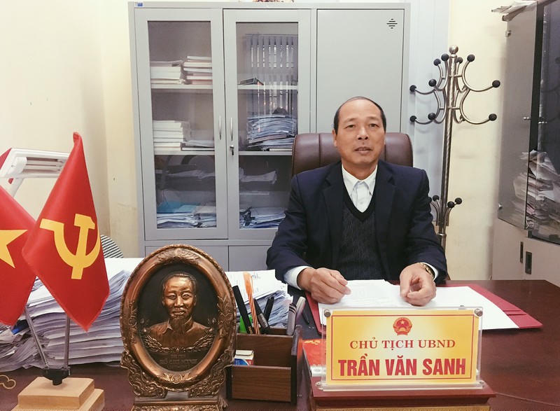 Ông Trần Văn Sanh, Chủ tịch UBND xã Tuy Lộc, huyện Cẩm Khê, Phú Thọ