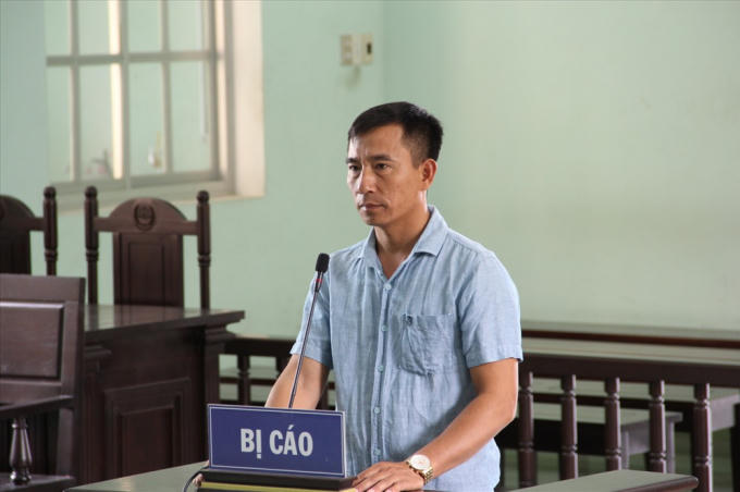 Bị cáo Nguyễn Văn Bình tại tòa. Ảnh: N.T