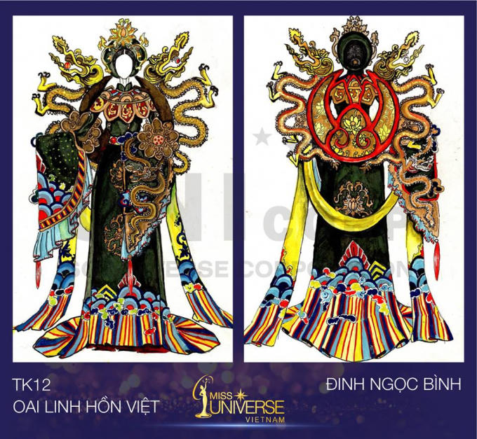 Bánh mì, Trưng Nữ Vương... lọt top 15 “Thiết kế trang phục dân tộc cho đại diện Việt Nam tại Miss Universe”
