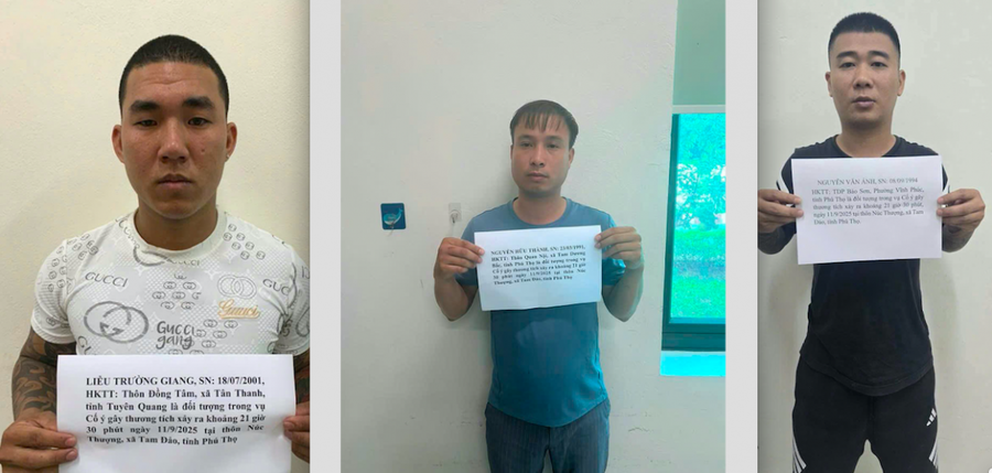 3 đối tượng bị triệu tập tại cơ quan Công an.