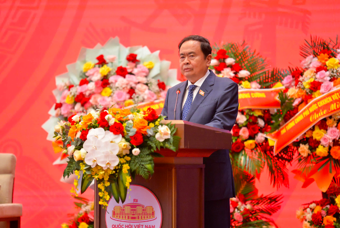 Chủ tịch Quốc hội Trần Thanh Mẫn phát biểu khai mạc kỳ họp. Ảnh Quochoi.vn