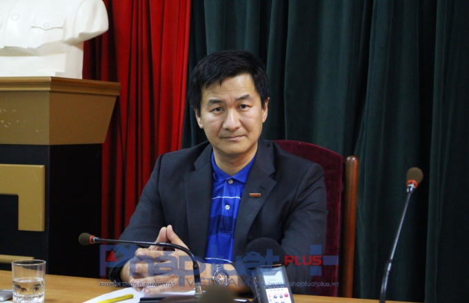 Ông Trần Duy Phương, TBT báo Lao Động gặp mặt báo chí để thông tin cụ thể về vụ việc. (Ảnh: Đức Biên).