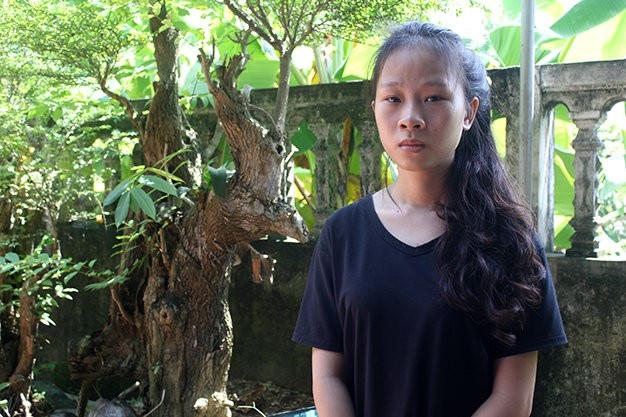 Nữ sinh Lê Thị Bình. Ảnh: Tuổi Trẻ.