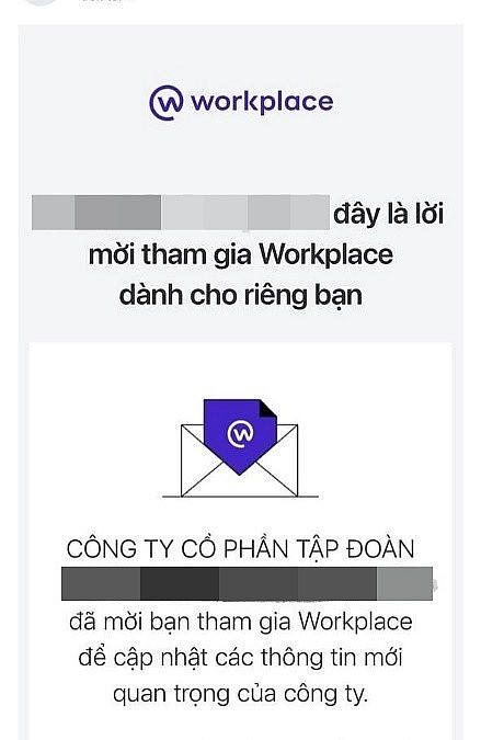 Cảnh giác khi làm nhiệm vụ online trên nền tảng Workplace.