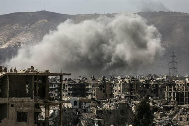 Syria bị phá hủy nặng nề trong chiến tranh. Ảnh: AFP