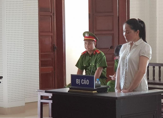 Bị cáo Bùi Phương Thảo tại phiên tòa.