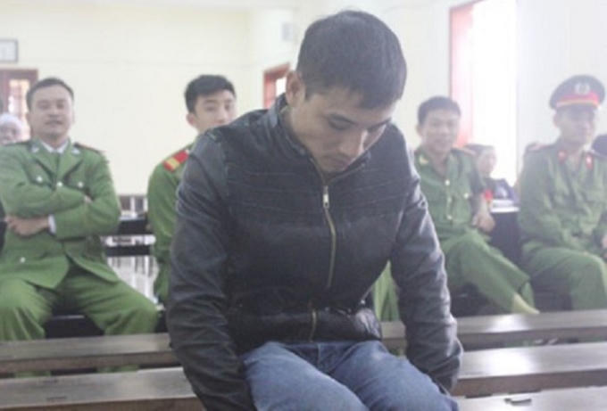 Lê Công Thương tại phiên tòa. (Ảnh CTV).