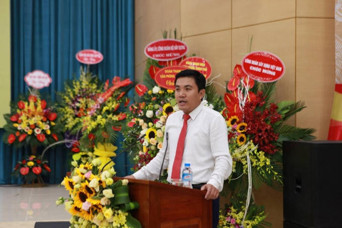 Đồng chí Nguyễn Hữu Ngọc - Phó Bí thư Đoàn Khối các cơ quan Trung ương đánh giá rất cao quá trình chuẩn bị tổ chức đại hội lần này của Đoàn TN Bộ Xây dựng.