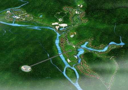 Ảnh phối cảnh dự án khu du lịch nghỉ dưỡng suối nước nóng Bang.