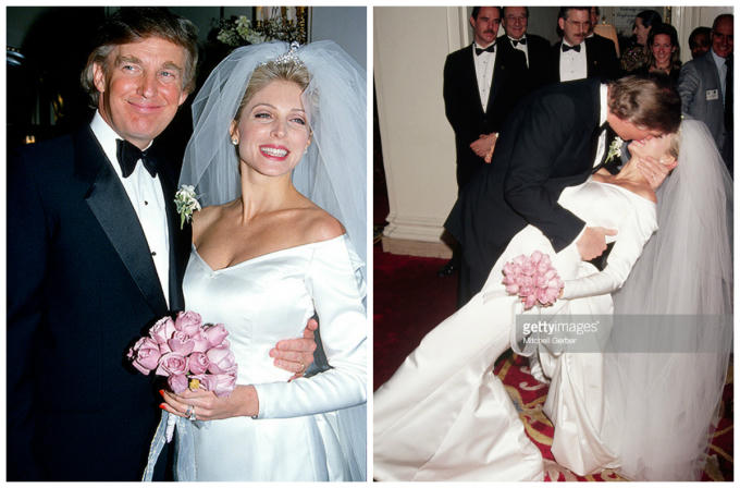 Đám cưới cực kì xa hoa của Tổng thống thứ 45 nước Mỹ với Marla Marples.