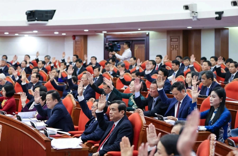 Hội nghị Trung ương 8 khai mạc sáng 2/10 tại Hà Nội (Ảnh: Đoàn Bắc).