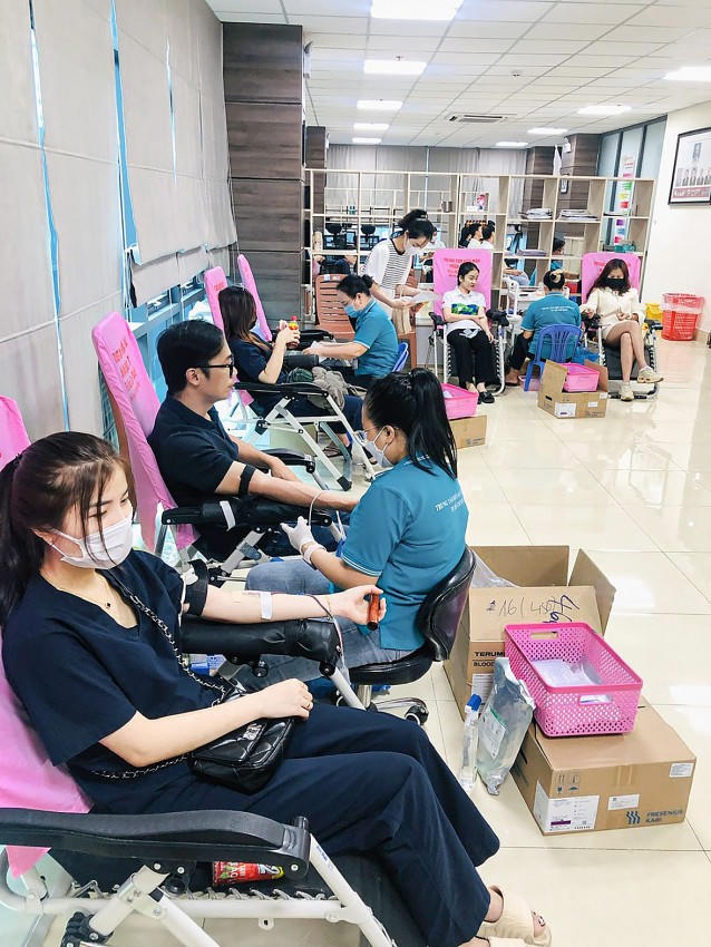 Chương trình đã thu hút gần hàng trăm lượt tham gia hiến máu của đội ngũ Pharmacity