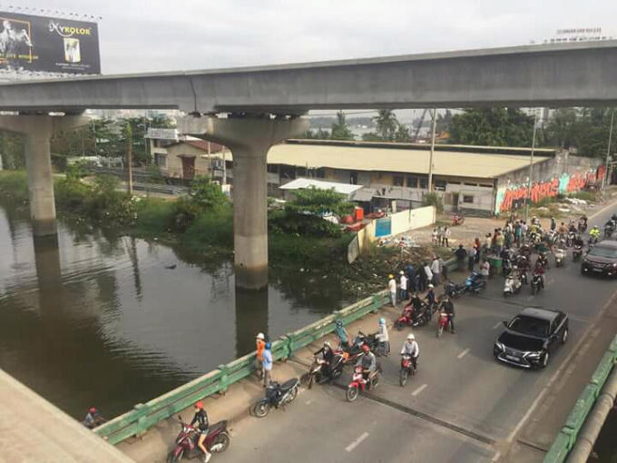 Khu vực nơi phát hiện thi thể nạn nhân.