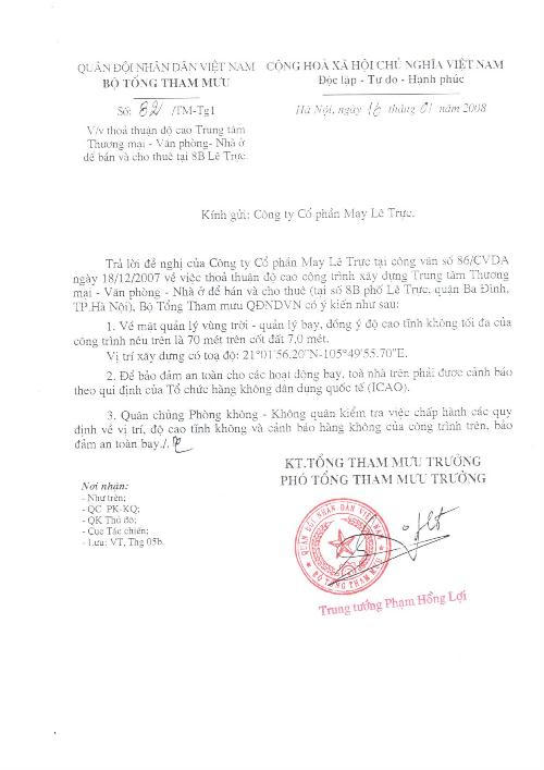 Dự án 8B Lê Trực: Phương án xử lý nào để an toàn và thỏa đáng?