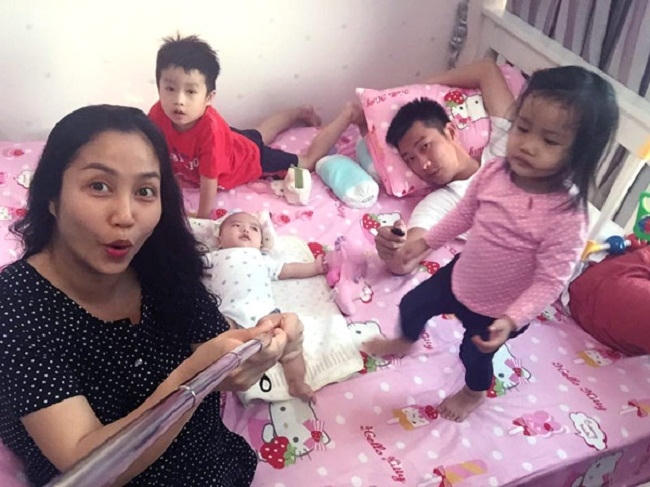 Gia đình nhỏ của MC Ốc Thanh Vân.