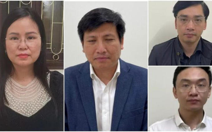 Các bị can trong vụ án