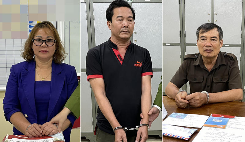 Các đối tượng Nguyễn Hương Lan, Đặng Trường Sơn và Nguyễn Hồng Phi.