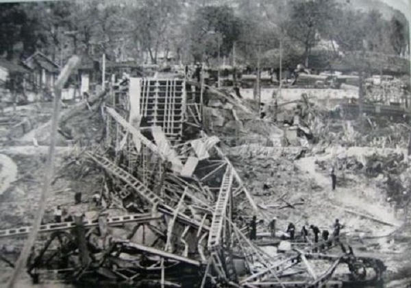 Cao Bằng bị tàn phá trong cuộc chiến 1979. Ảnh tư liệu.