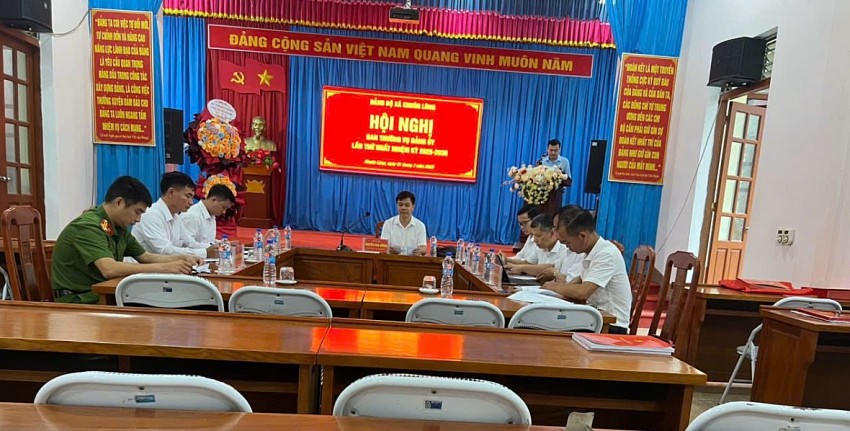 Xã Khuôn Lùng tổ chức Hội nghị Ban thường vụ đảng ủy lần thứ nhất.